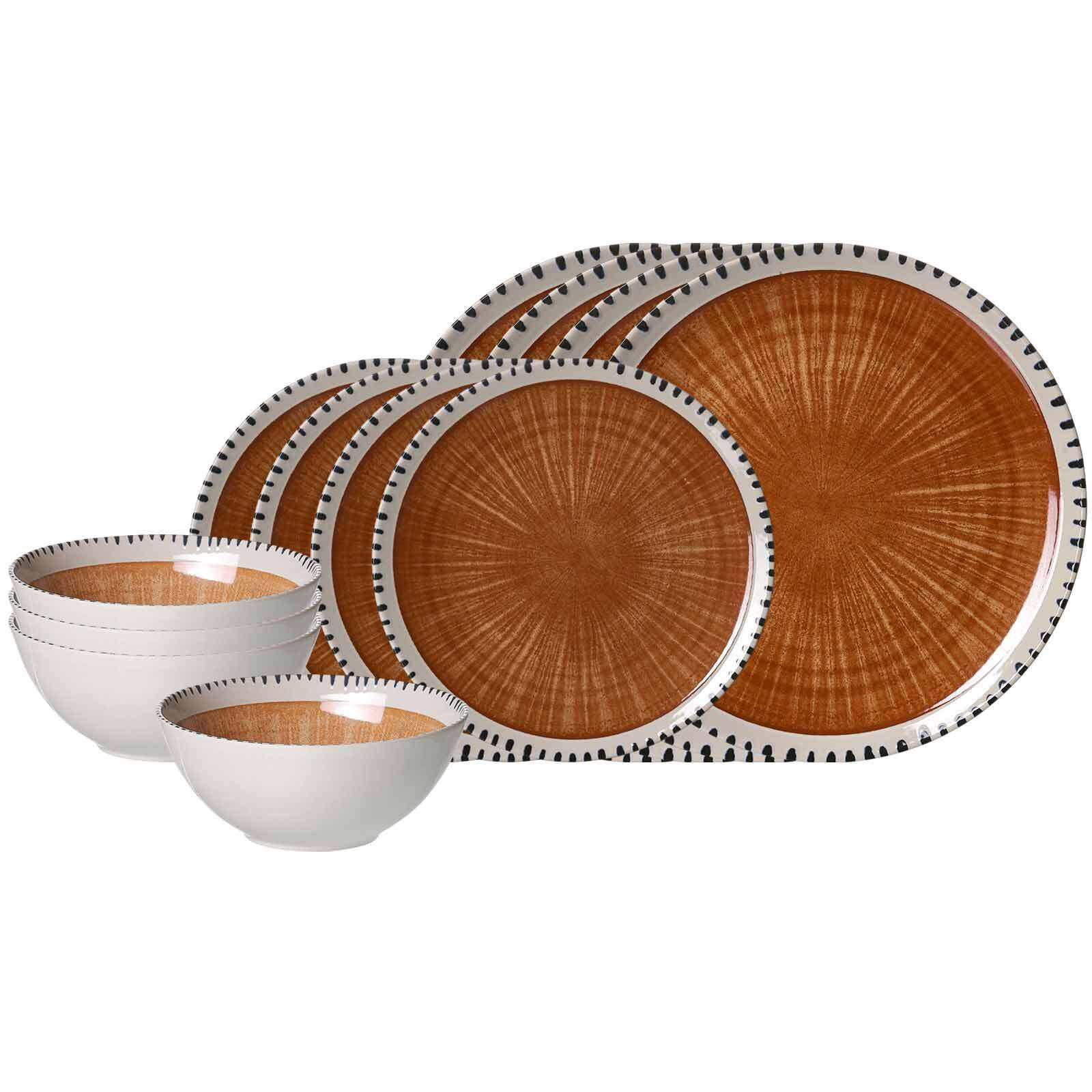 BASIC-SET Natura Braun 12er Set - Braun, Keramik (2/2/2cm) - Ritzenhoff Breker