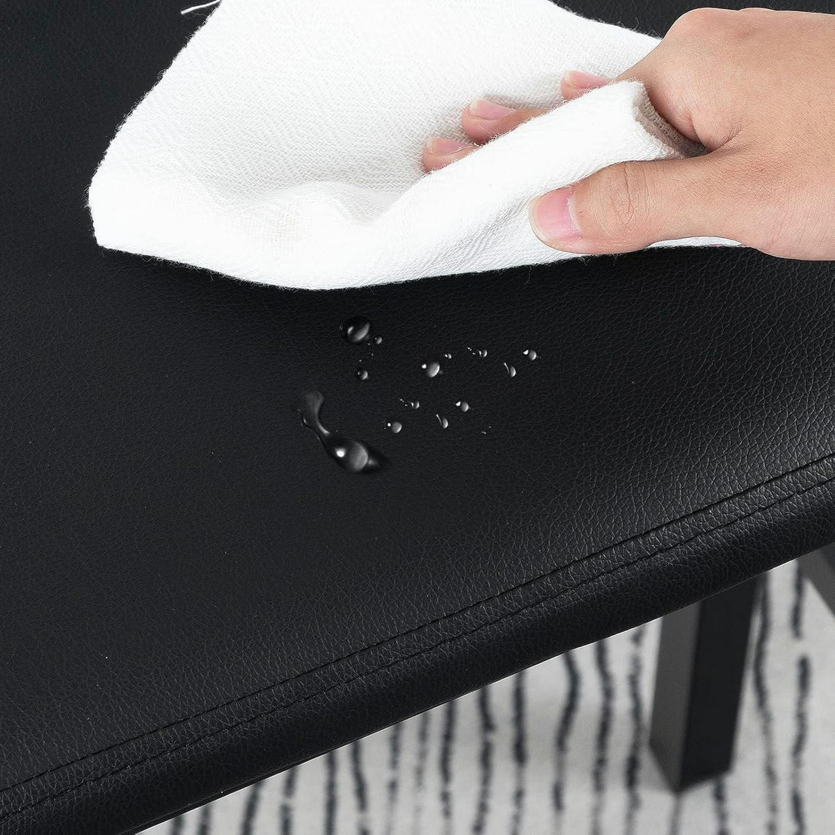 BARHOCKER 2er Set Schwarz 61 cm - Schwarz, Kunststoff (24/61/41cm)
