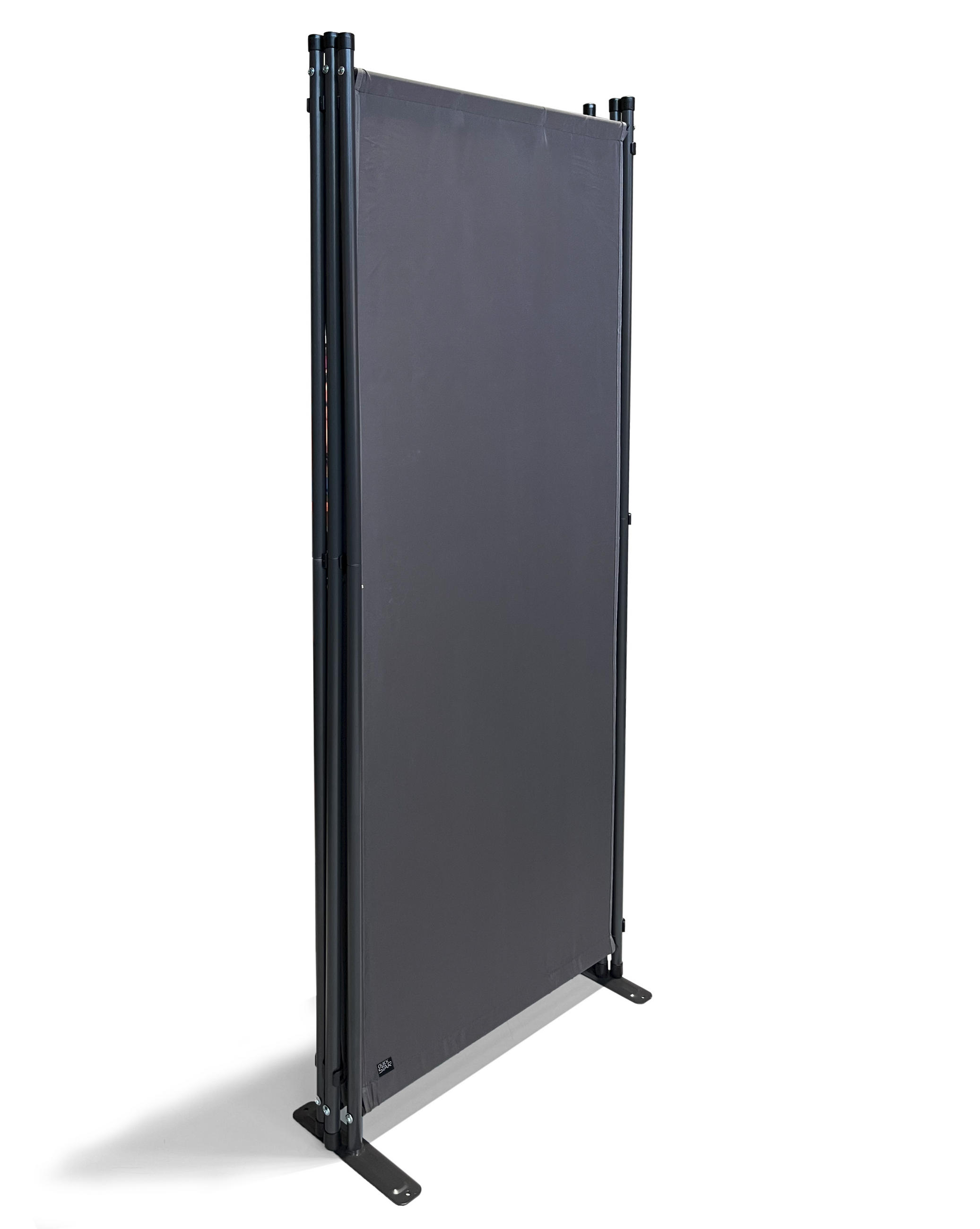 PARAVENT 2 Stück 4-tlg. 220x165 cm Grau - Grau, Metall (220/165cm) - QUICK STAR