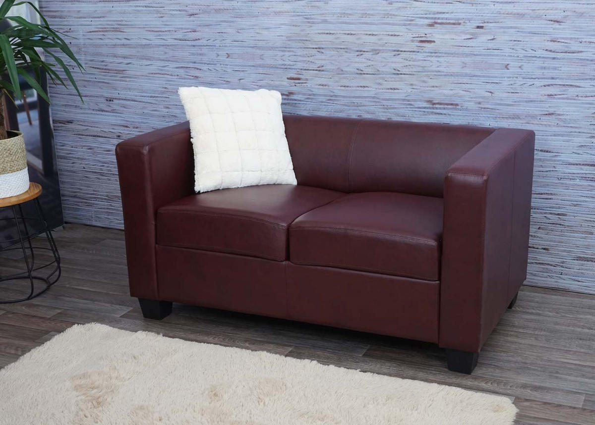 2-SITZER SOFA Rotbraun - Rotbraun, Textil (137/70/75cm) - MCW