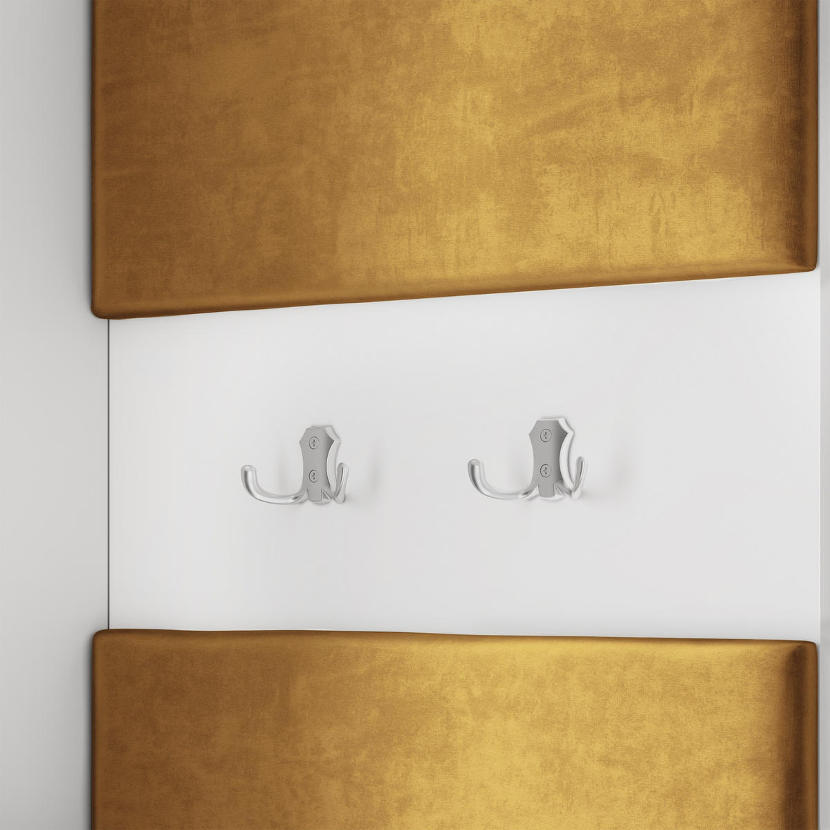 GARDEROBENSCHRANK VIRA 95/181/51 cm Modern Garderobe-Set Eiche Lefkas - Eichefarben/Gelb, Holzwerkstoff (95/181/51cm) - MASSENO