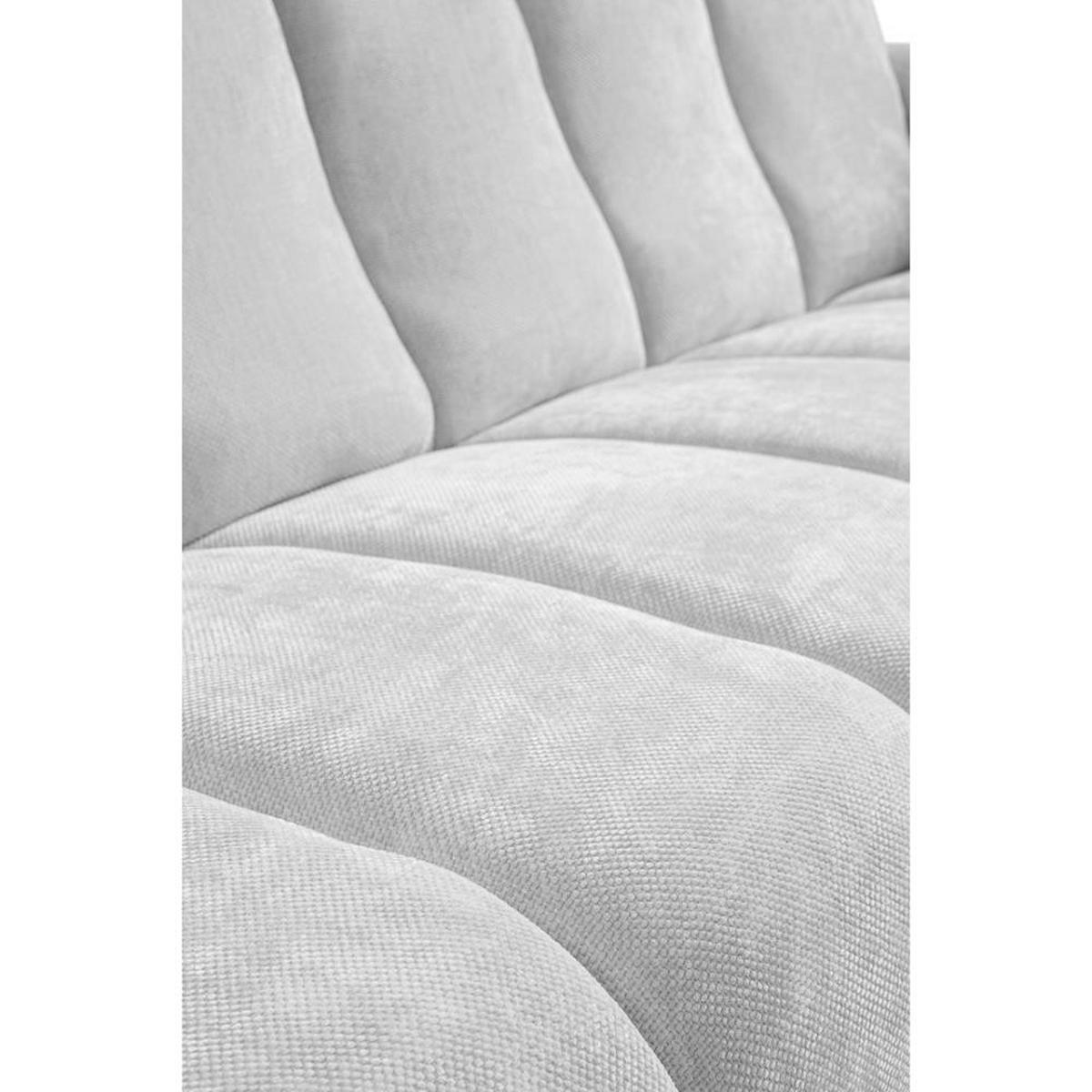 SITZGARNITUR Volare Sofas+Sessel, ohne Schlaffunktion, Hellgrau - Hellgrau, Textil/Metall (220/83/98cm) - Beautysofa