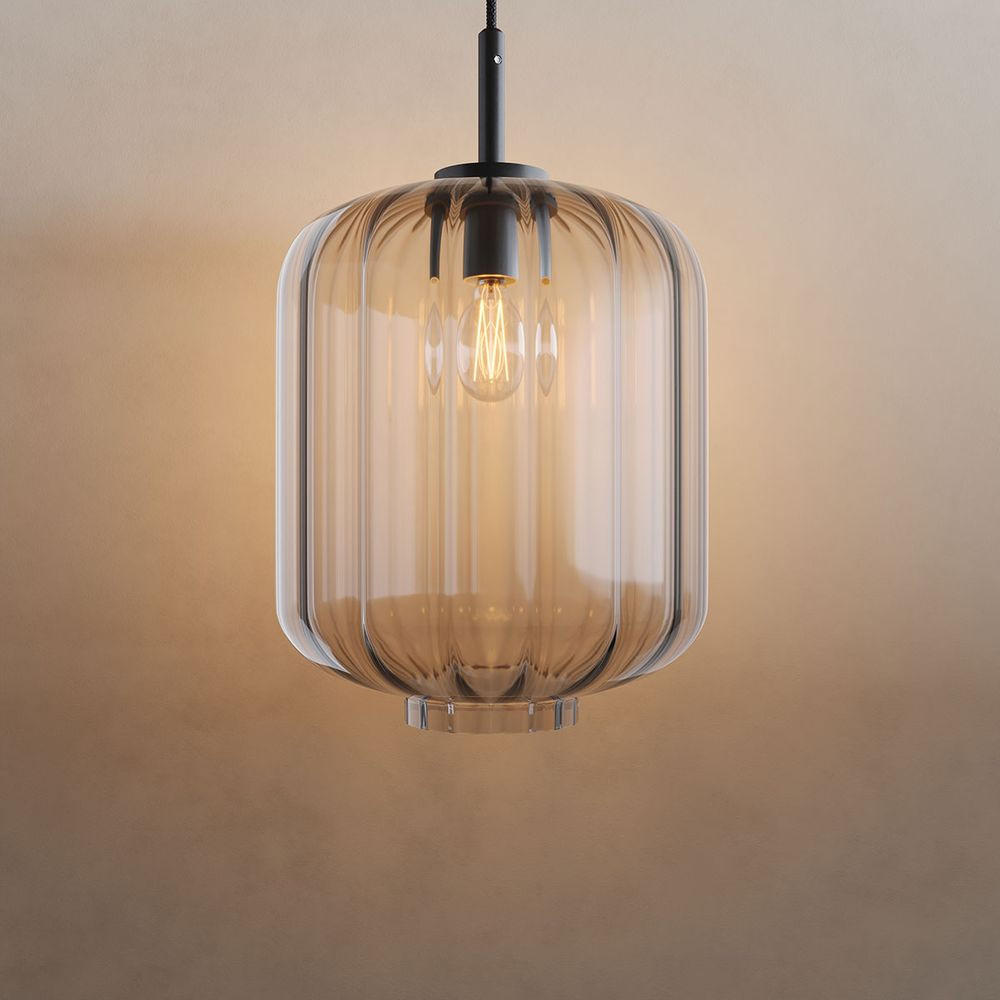 HÄNGELAMPE Velo 1.5m Abhängung Klar Ø 25cm - Klar, Glas (25/25/27cm) - s.luce