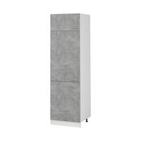 DULAP ÎNALT R-Line, beton/Alb, 60 cm - alb/gri, compozit lemnos (60/206.8/57.2cm) - Vicco