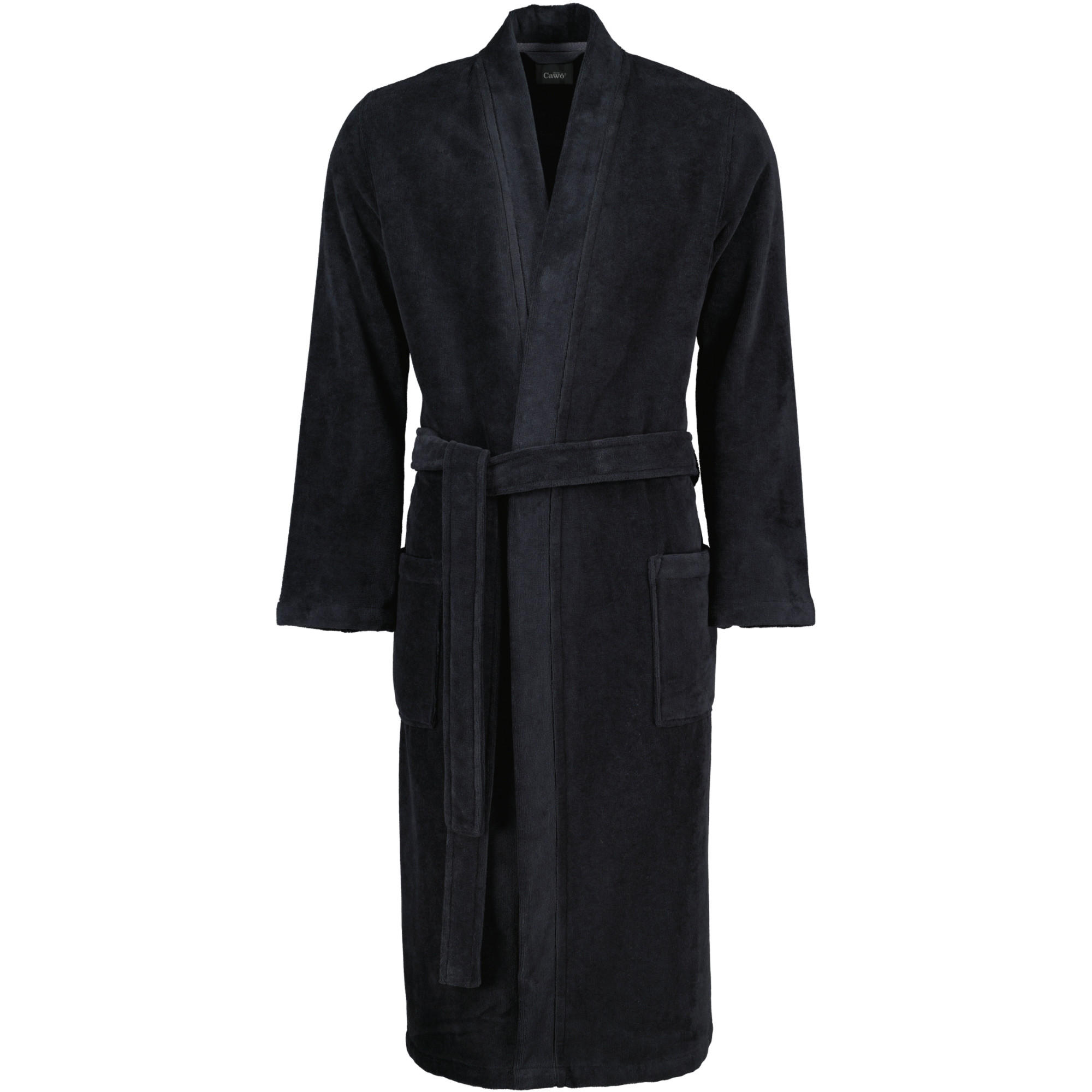 BADEMANTEL HERREN KIMONO DOUBLEFACE 823 LAVA - 97 - Schwarz, Textil (XLnull) - Cawoe