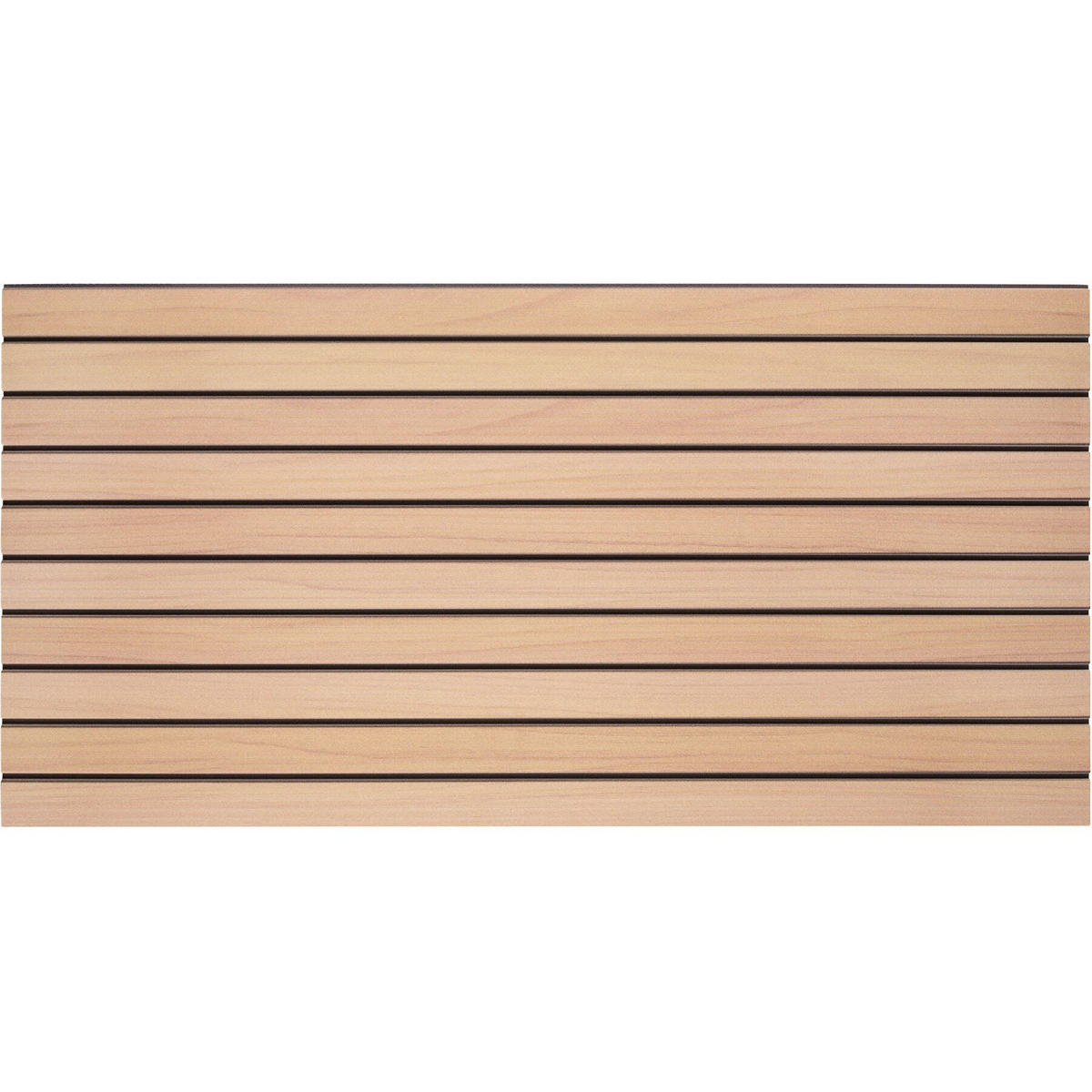 3D-WANDPANEELE , 100 x 50 x 2,5 cm, 2,5 m² Abdeckungsfläche, flexibel zuschneidbar, Naturholz hell - Hellbraun, Kunststoff (50/2/100cm) - tectake