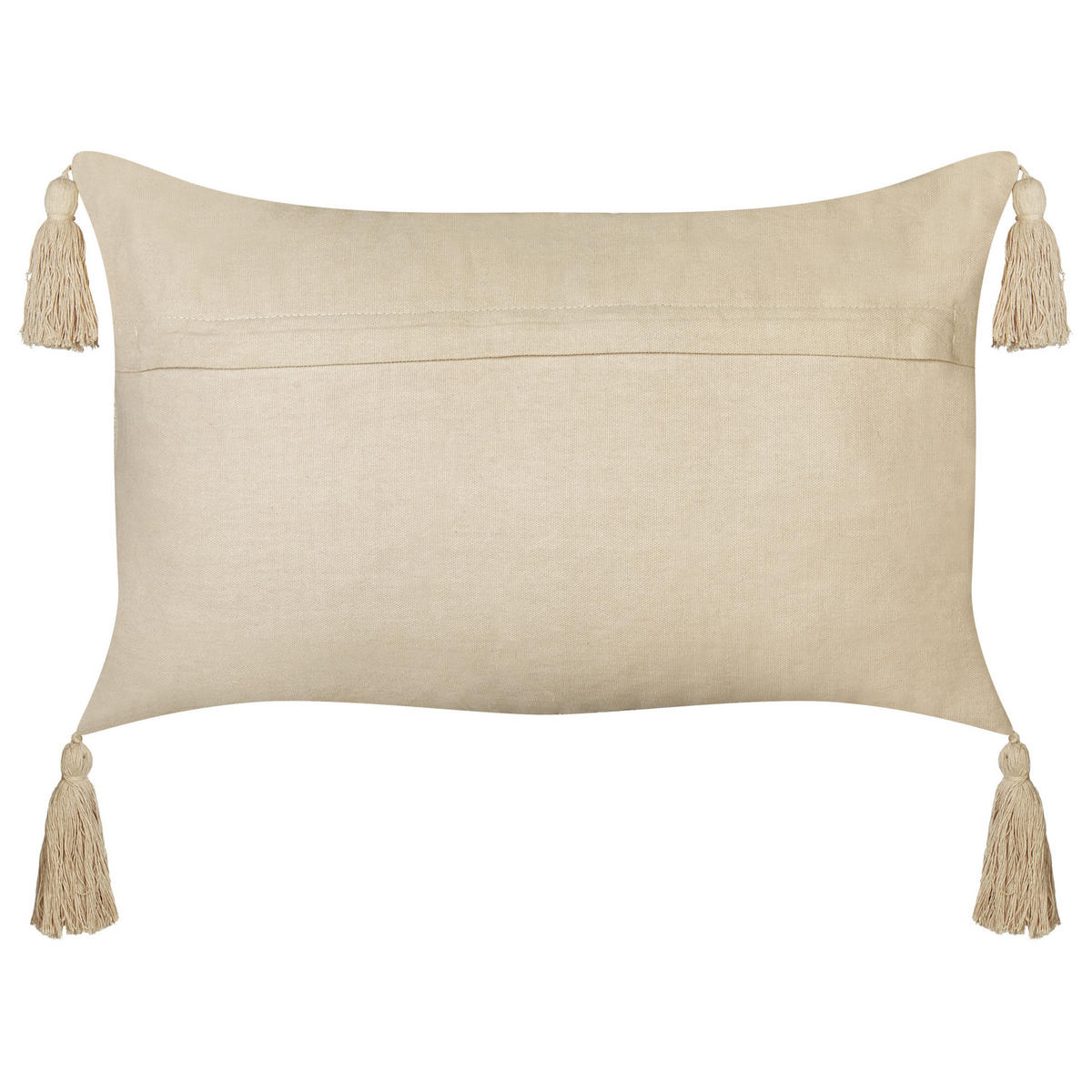 DEKOKISSEN 2er-Set Beige 30/50 cm Caesia - Sandfarben, Textil (30/50cm) - Beliani