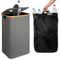 PFANDFLASCHEN-TASCHE 100L Schwarz - Schwarz, Kunststoff (18/2/25cm) - Blumtal