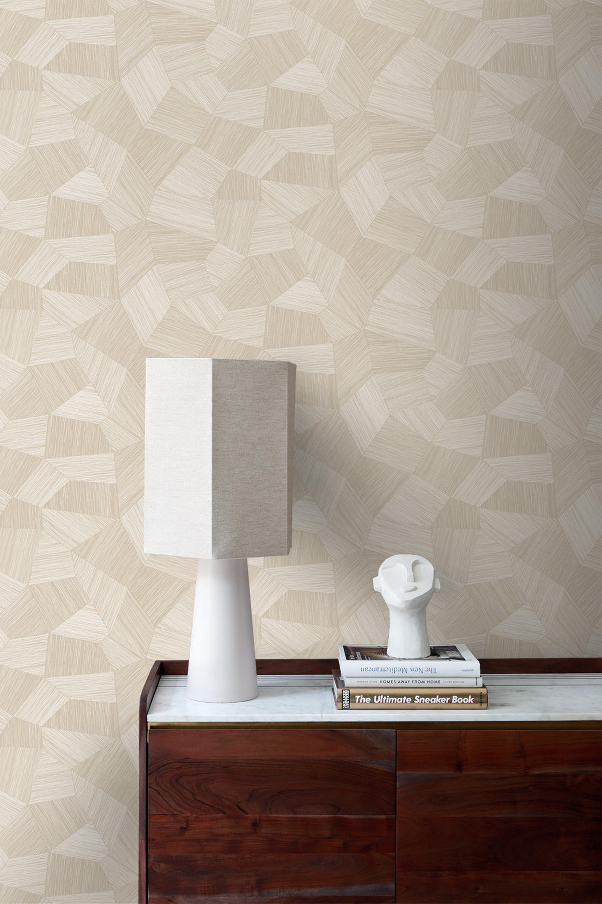 TAPETE 3D-Muster 53 cm x 10.05 m - Beige, Papier (53/1000cm) - Origin Wallcoverings