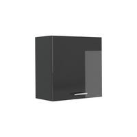 DULAP DE PERETE R-Line, Antracit lucios ridicat/antracit, 60 cm cu 1 ușă - negru cu luciu intens/antracit, compozit lemnos (60/60/31cm) - Vicco