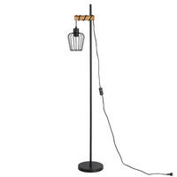 STEHLAMPE CARL Ⅲ 22/22/140 cm - Schwarz, Metall (22/22/140cm) - Nettlife