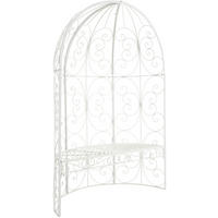 PAVILLON 120/58/178 cm Metall Weiß - Weiß, Metall (120/178/58cm) - CLP
