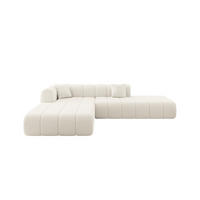 ECKSOFA Ottomane Links BILA-L 289x176x71 Beige Bouclé - Sandfarben/Beige, Holzwerkstoff/Kunststoff (176/289cm) - ALTDECOR