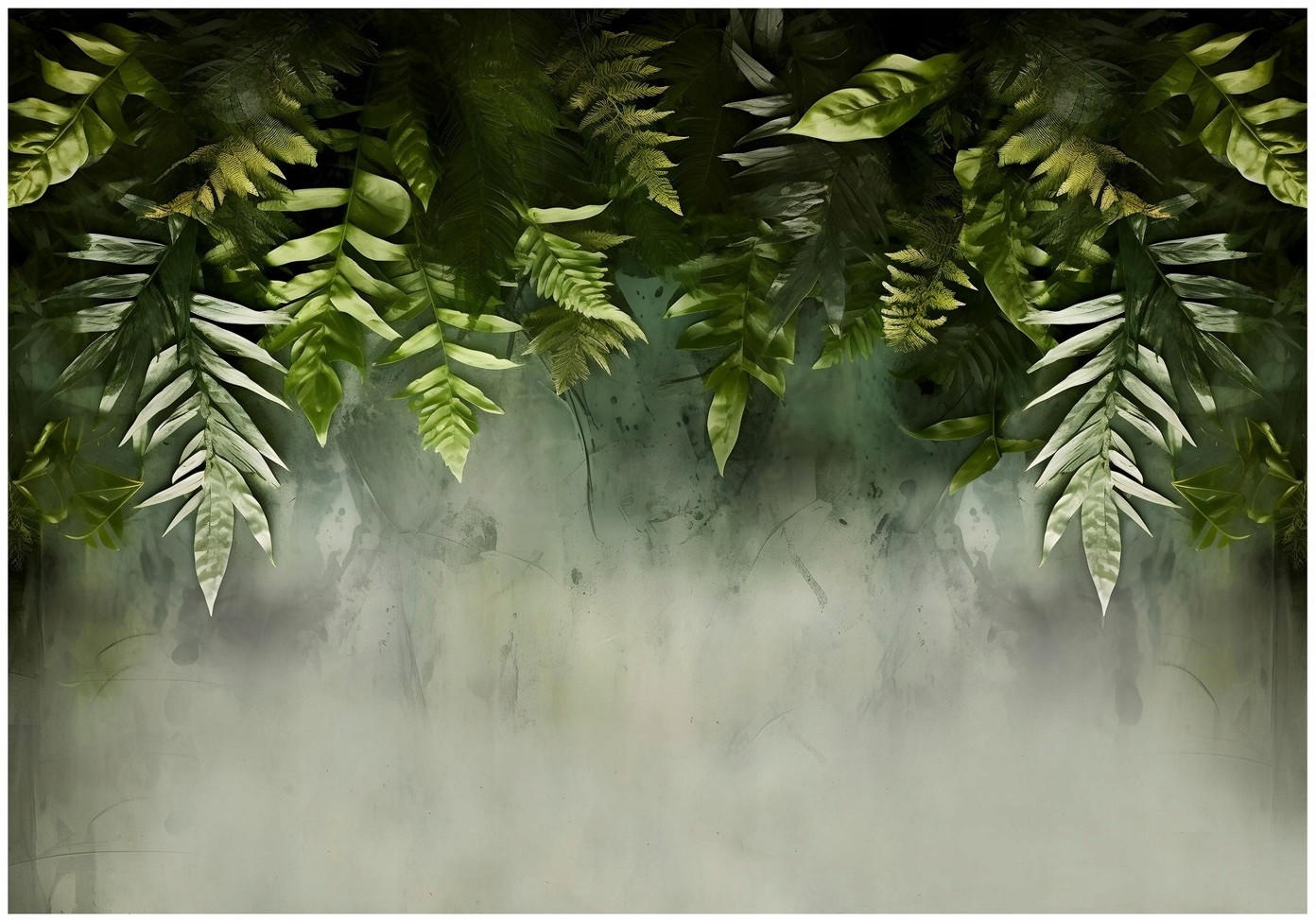 FOTOTAPETE Blätter Natur Tapete Vliestapete 350x250 - Multicolor, Papier (350/250cm) - Wallarena