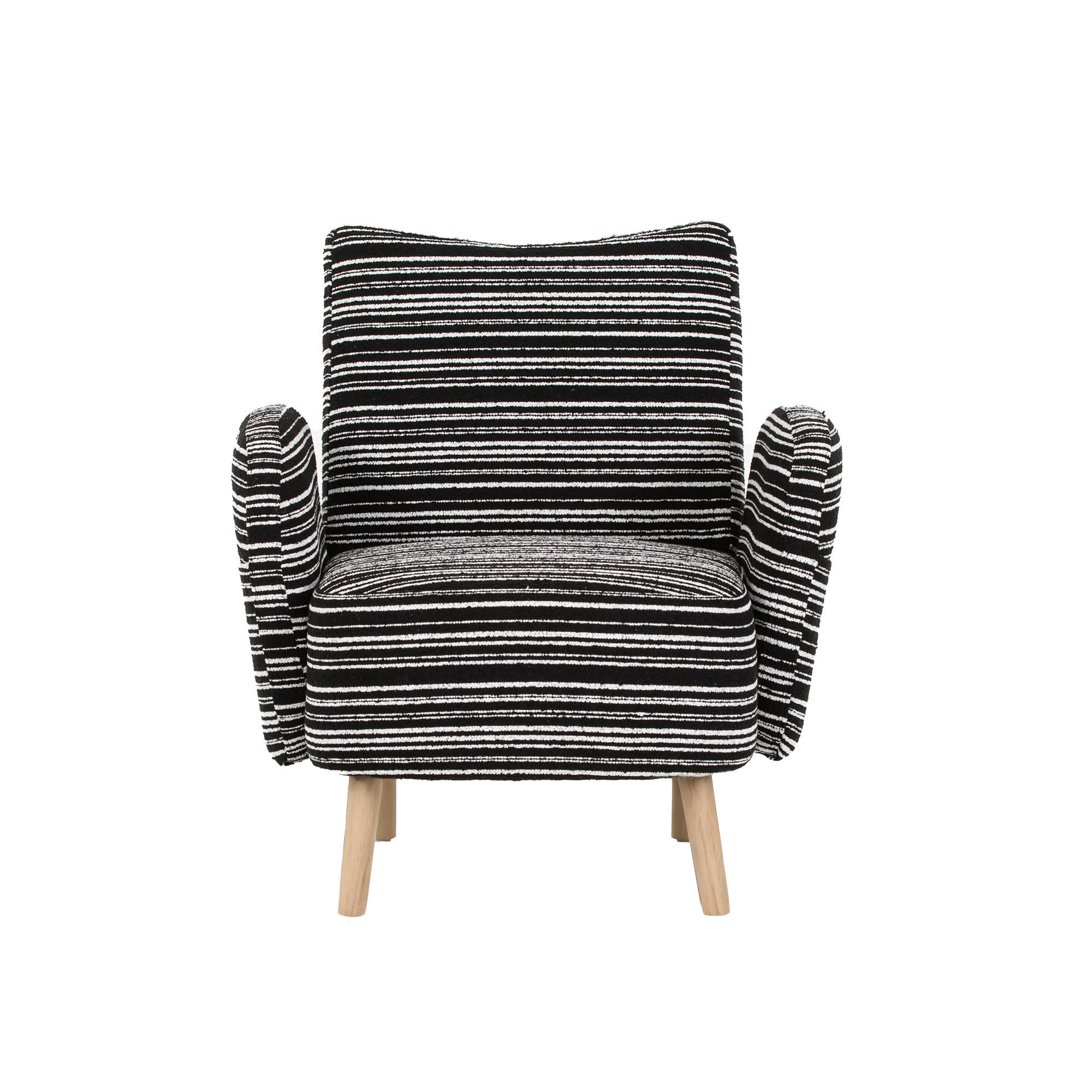 RELAXSESSEL Einzelsessel,Seitentaschen, Massivholz,Bouclé,Schwarz - Schwarz, Textil (77/87/81cm) - LVHOM