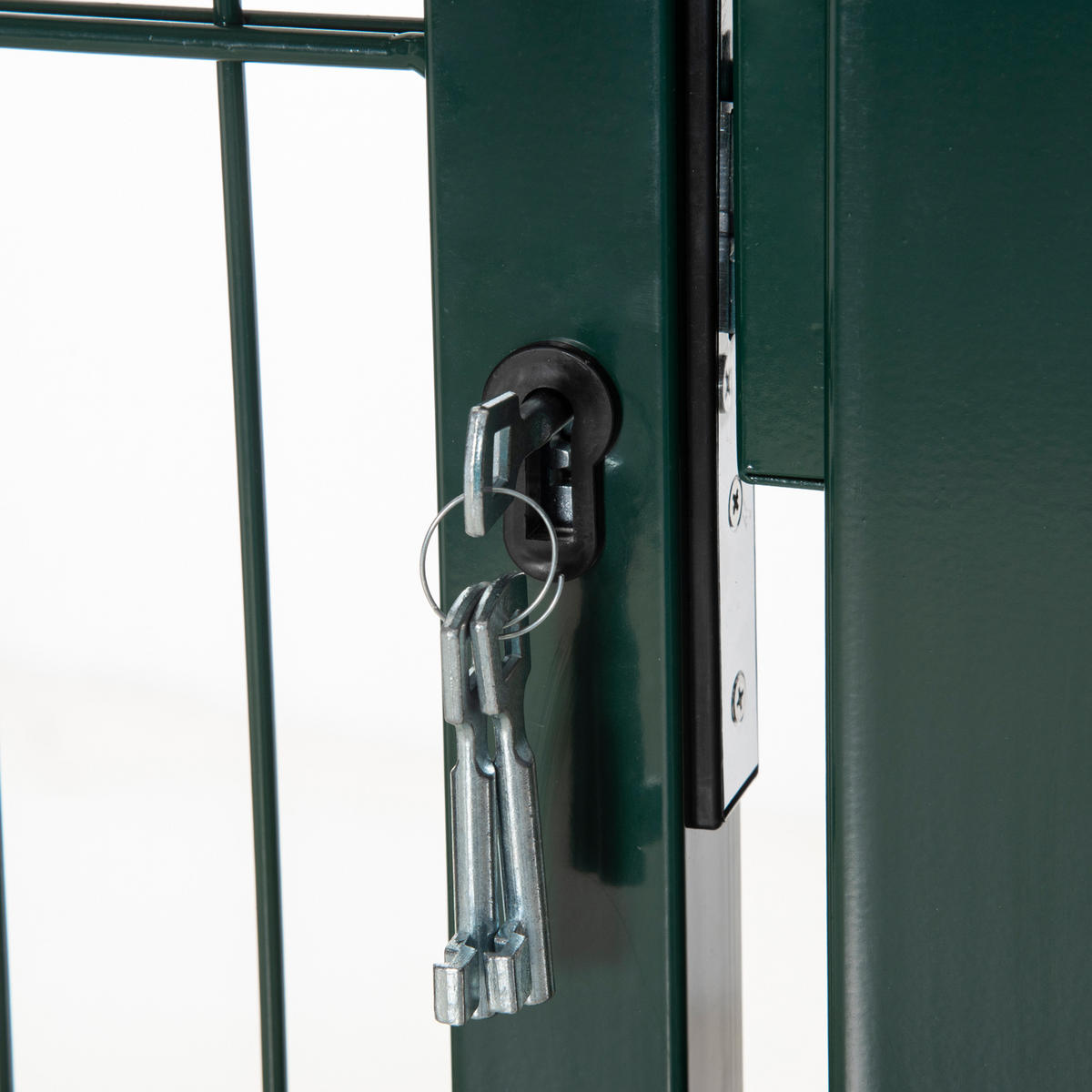 GARTENTOR, Grün, Stahl, PVC - Grün, Metall (97/150cm) - HOMCOM