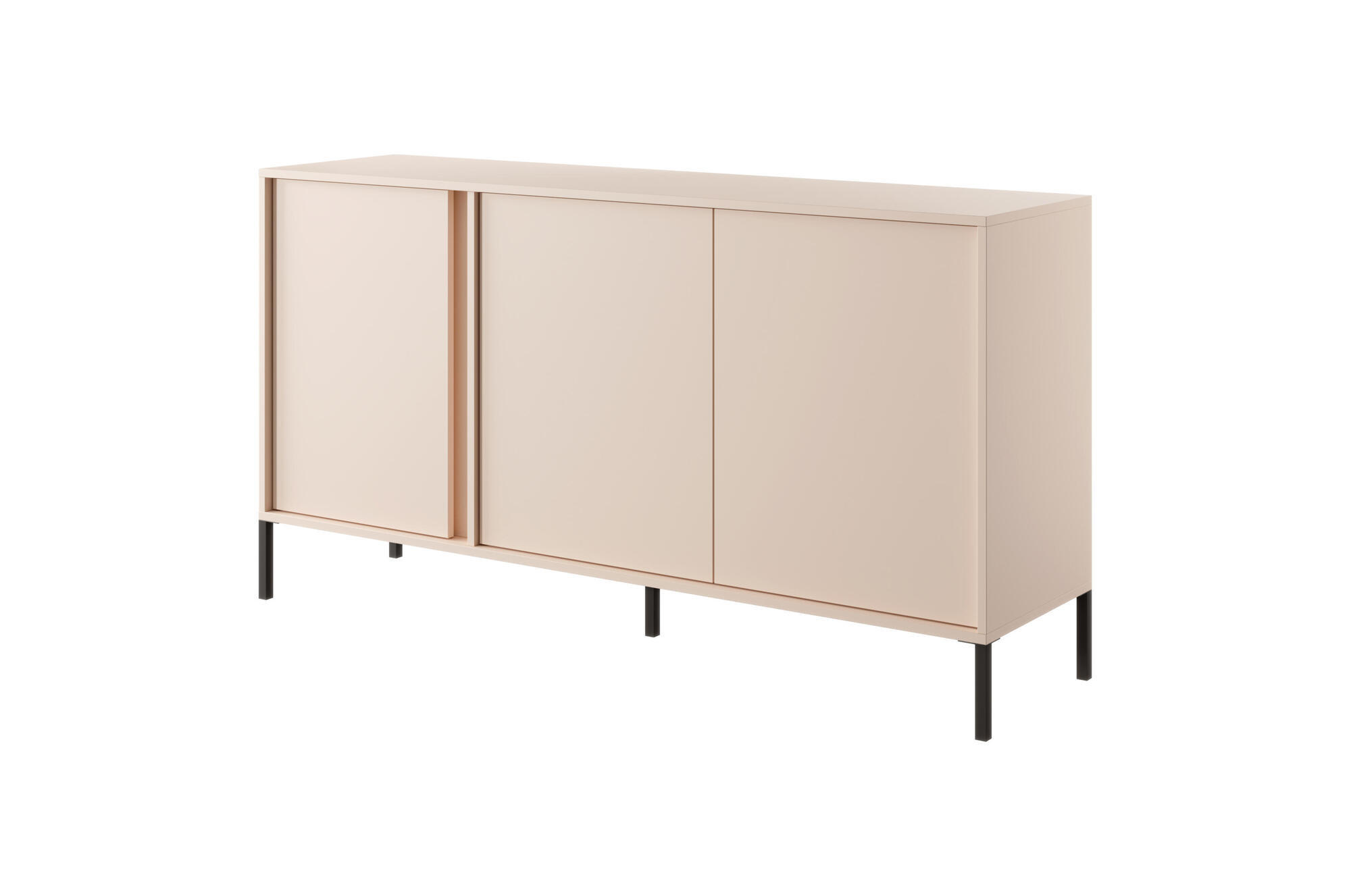 SIDEBOARD DAST Beige 153x40x81 cm - Beige, Holzwerkstoff (153/81/40cm) - FURNLUX