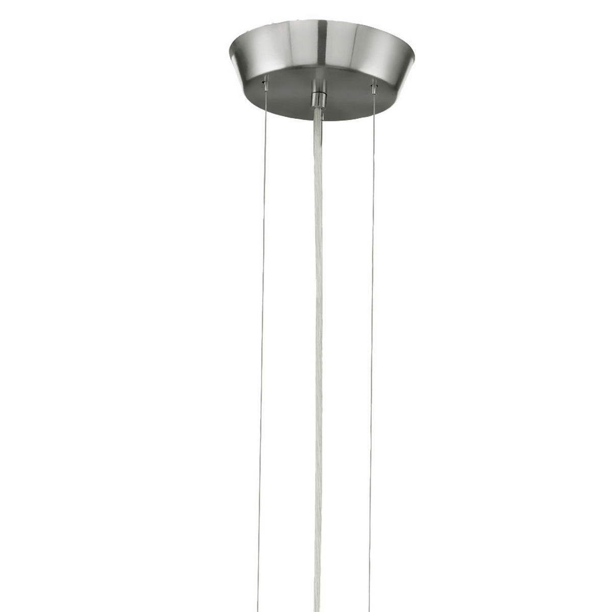 LED HÄNGELEUCHTE BIBRO Silber Glas - Silberfarben, Glas (39.5/39.5/110cm)