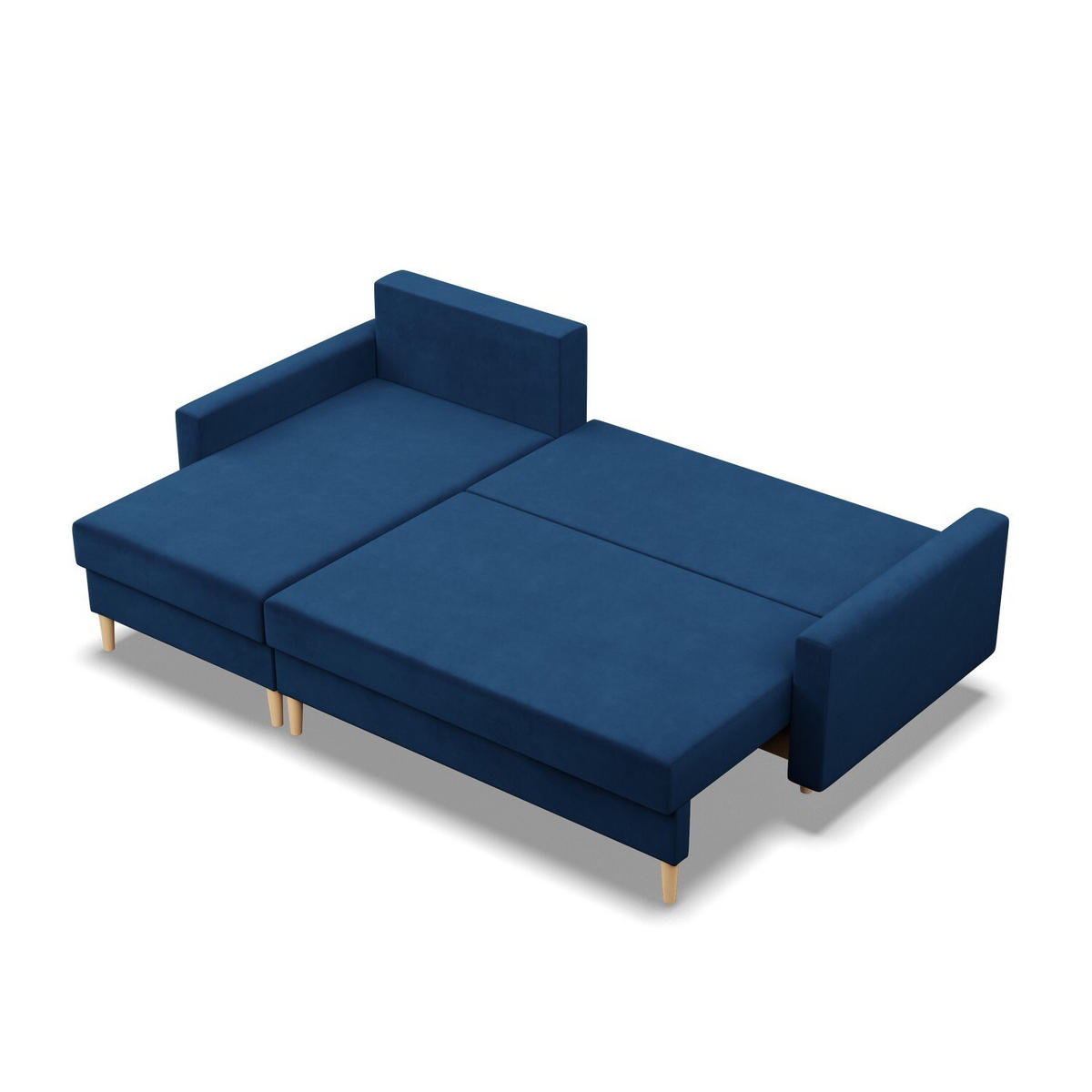 ECKSOFA Blank dunkelblau - Dunkelblau, Textil (223/140cm) - SIMKAM Furniture