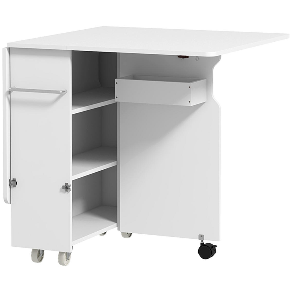 ESSTISCH Weiß 1 Stück - Weiß, Kunststoff (130/80/76.5cm) - GiPP