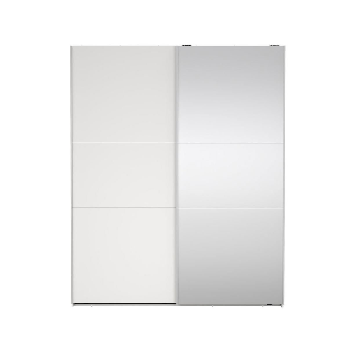 SCHIEBETÜRENSCHRANK, Como, Weiß, Holzwerkstoff, 179 x 67 x 221 cm - Weiß, Holzwerkstoff (179/221/67cm) - ebuy24