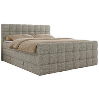 BOXSPRINGBETT ALTIVO KING DUO 180/200 - Beige Strukture - H4 - Beige, Textil (180/200cm) - MKS