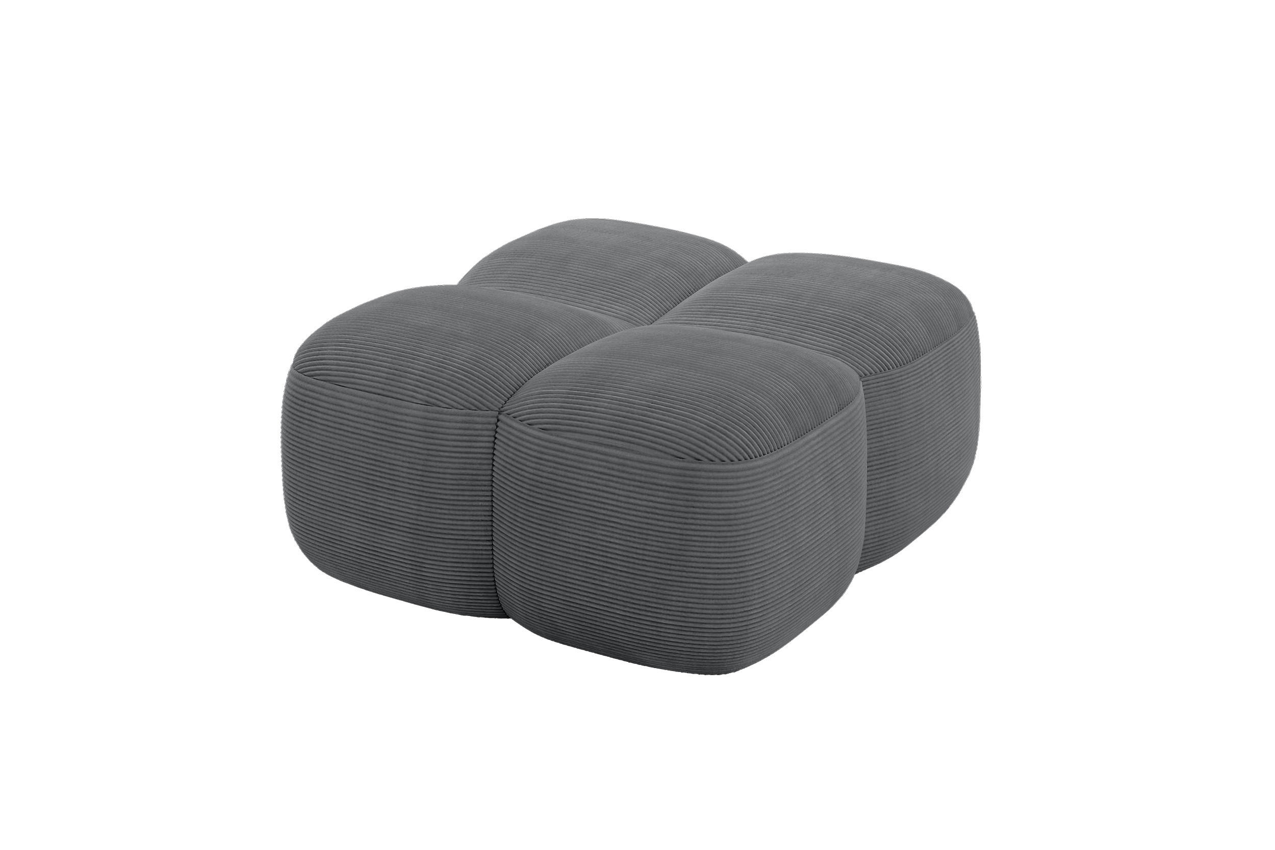 Altdecor Pouf Graphit 90x43x90 cm
