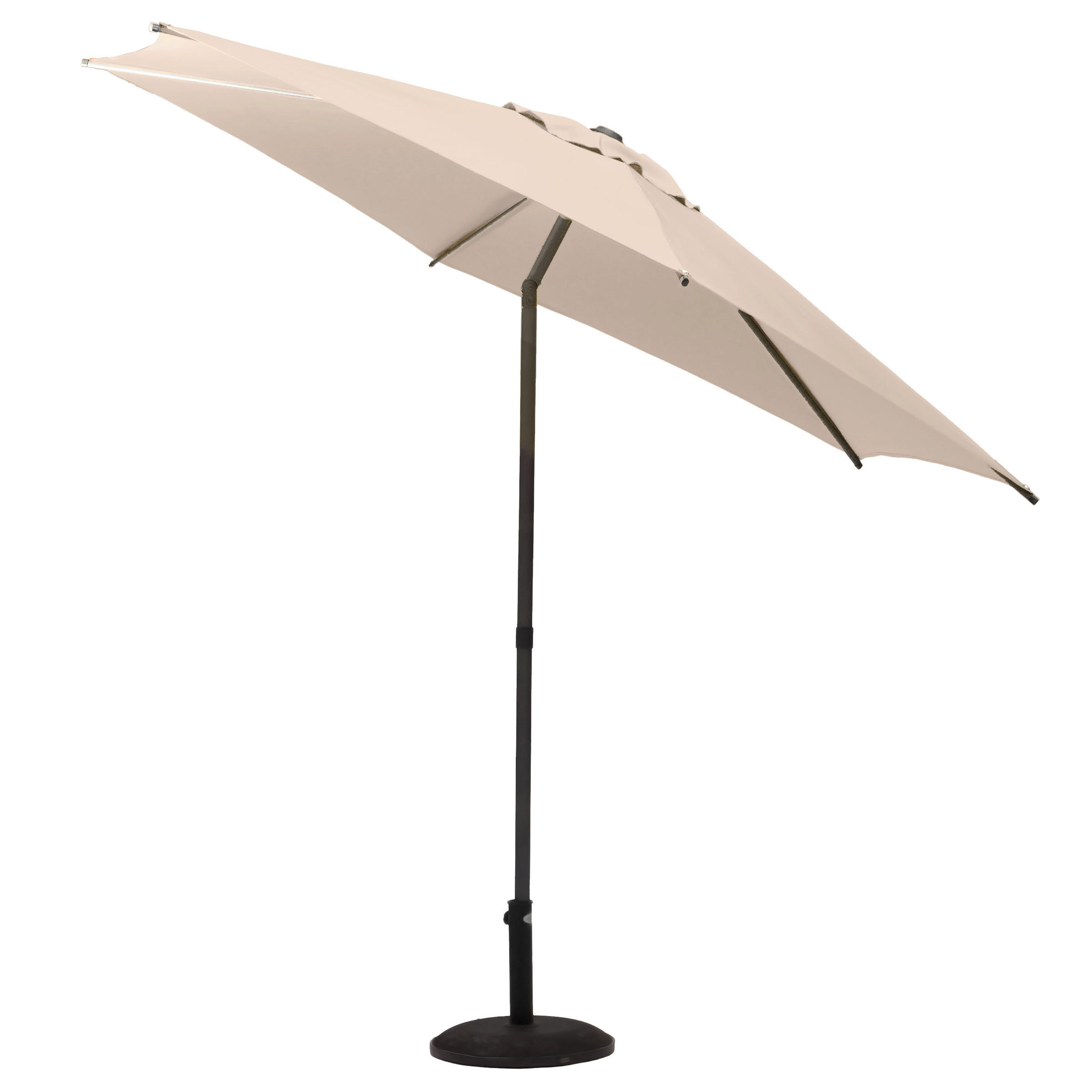 GARTENSCHIRM Soya Ø 270 cm - Beige, Metall (270/270cm)