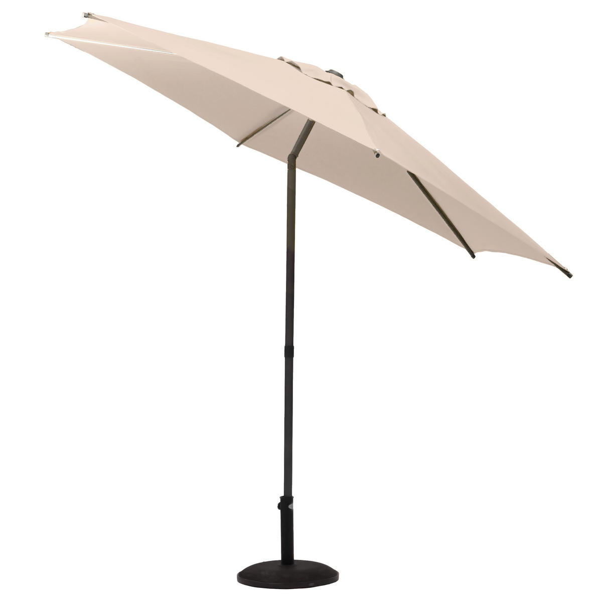 GARTENSCHIRM Soya Ø 270 cm - Beige, Metall (270/270cm)