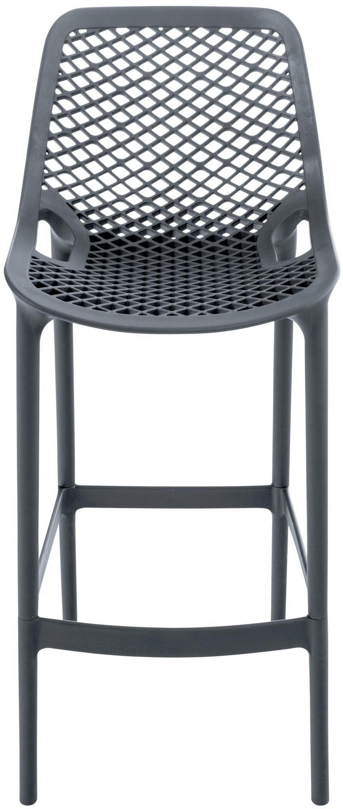 OUTDOOR Barhocker Air 105x45x53 cm dunkelgrau - Dunkelgrau, Kunststoff (45/105/53cm) - furnicato