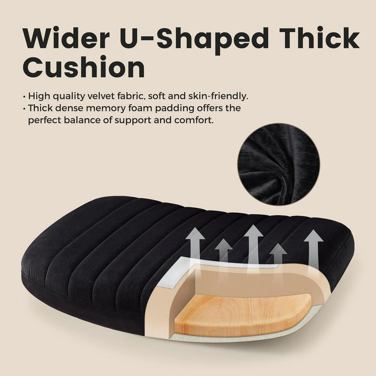 BÜROSTUHL ohne Armlehnen Stoff Schwarz - Schwarz, Textil (64/96/49.5cm)