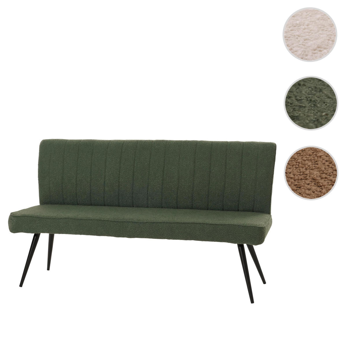 SITZBANK Grün - Grün, Textil (160/90/60cm) - MCW