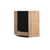 ECKHÄNGESCHRANK Fame-Line Schwarz Eiche hochglanz 57 cm - Honigeiche/Schwarz Hochglanz, Holzwerkstoff (57/72/34.1cm) - Vicco