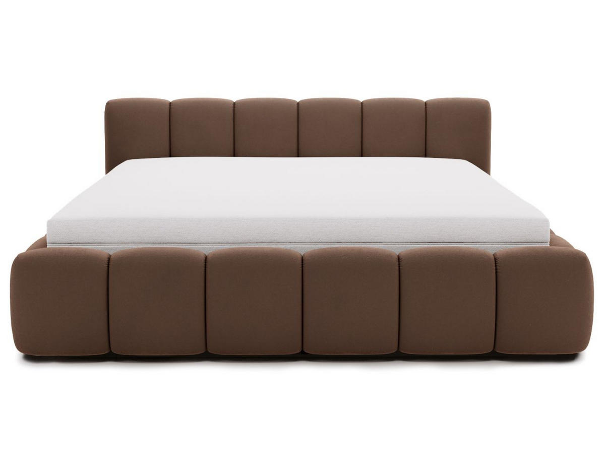 POLSTERBETT Cloud low 200x200 Braun - Braun, Textil (200/200cm) - Graingold