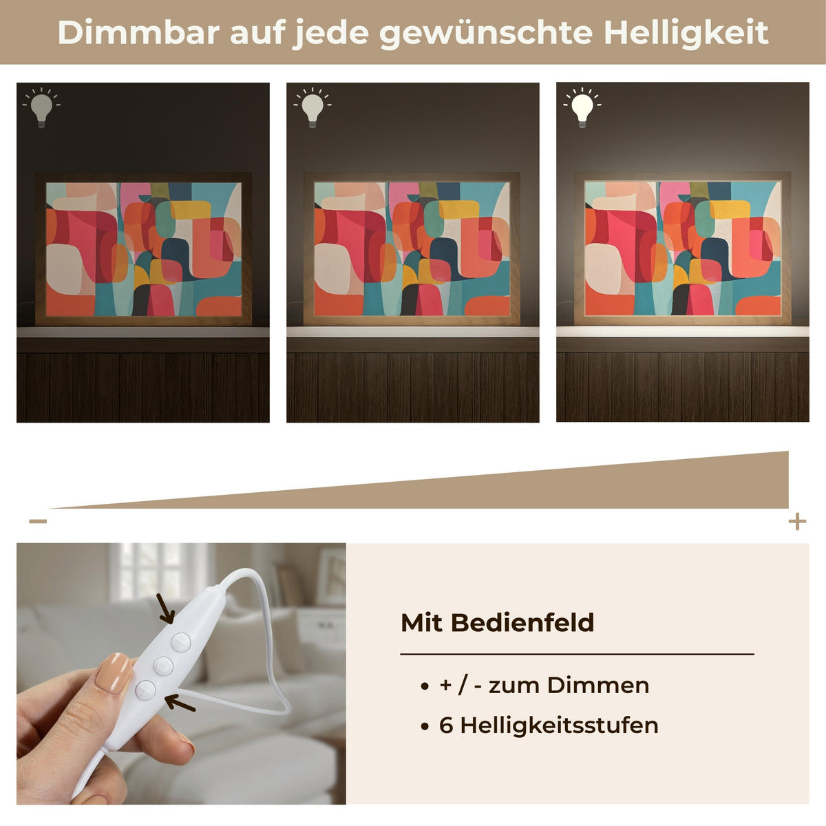 NÁSTĚNNÁ LAMPA Tvary - barevné - abstraktní - letadla 30x20 cm - různobarevná, kompozitní dřevo (30/20/8cm) - OnlyWow