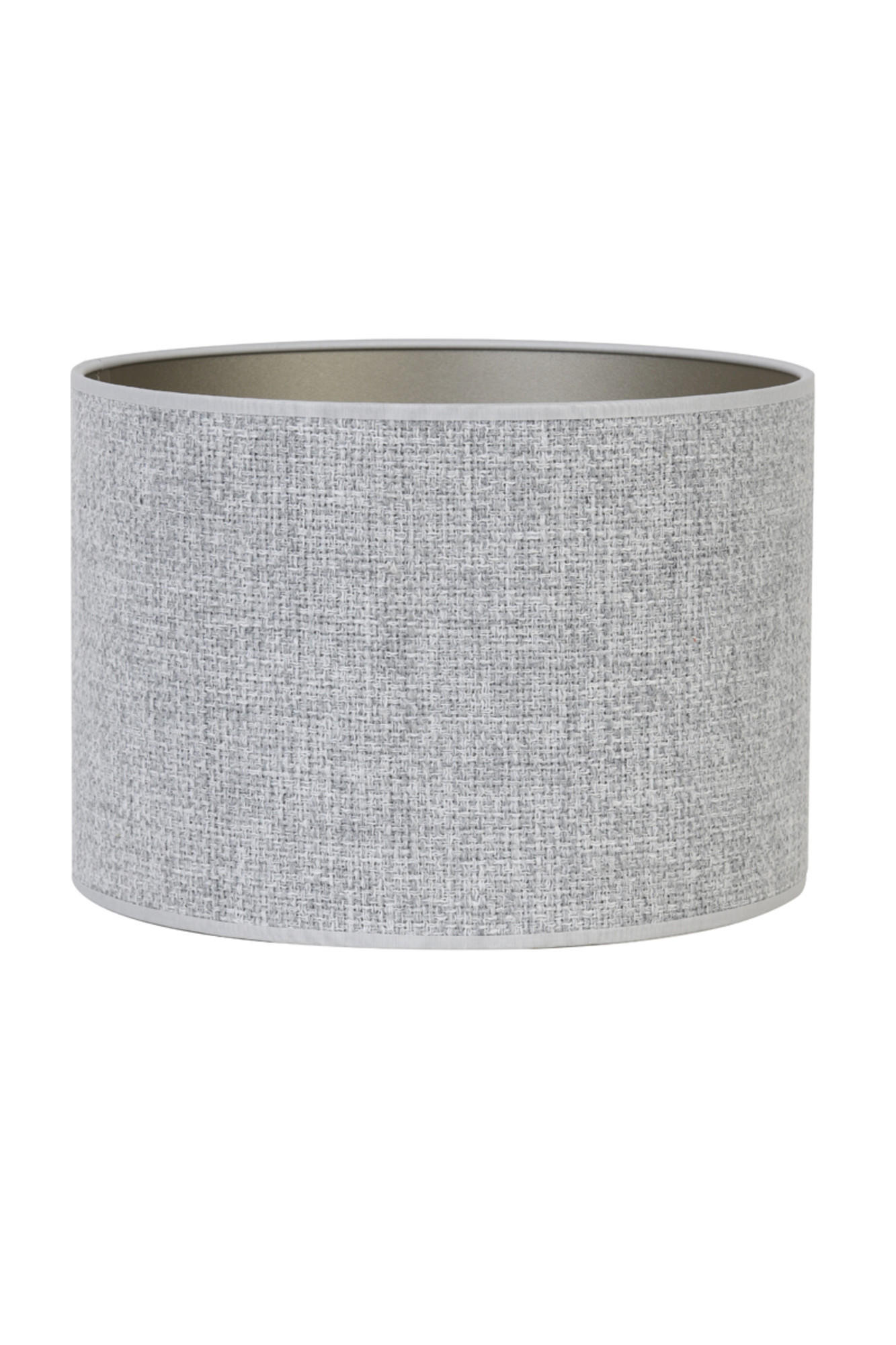 LAMPENSCHIRM Saverna Grau Ø40/30 cm - Grau, Textil (40/40/30cm) - Light & Living