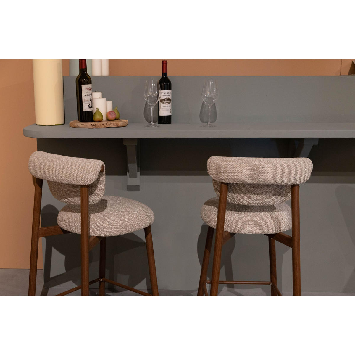 BARHOCKER Lee Beige - 2 er Set - Beige, Kunststoff (43.5/89.5/52.5cm) - Housecraft Living