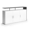 KOMMODE Amato Weiß/Anthrazit 160 x 91.6 cm - Weiß, Holzwerkstoff (35/91.6/160cm) - Vicco