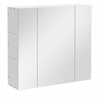 BADEZIMMERSCHRANK, weiß 60/15/55 cm - Weiß, Holzwerkstoff (60/55/15cm) - Rexo