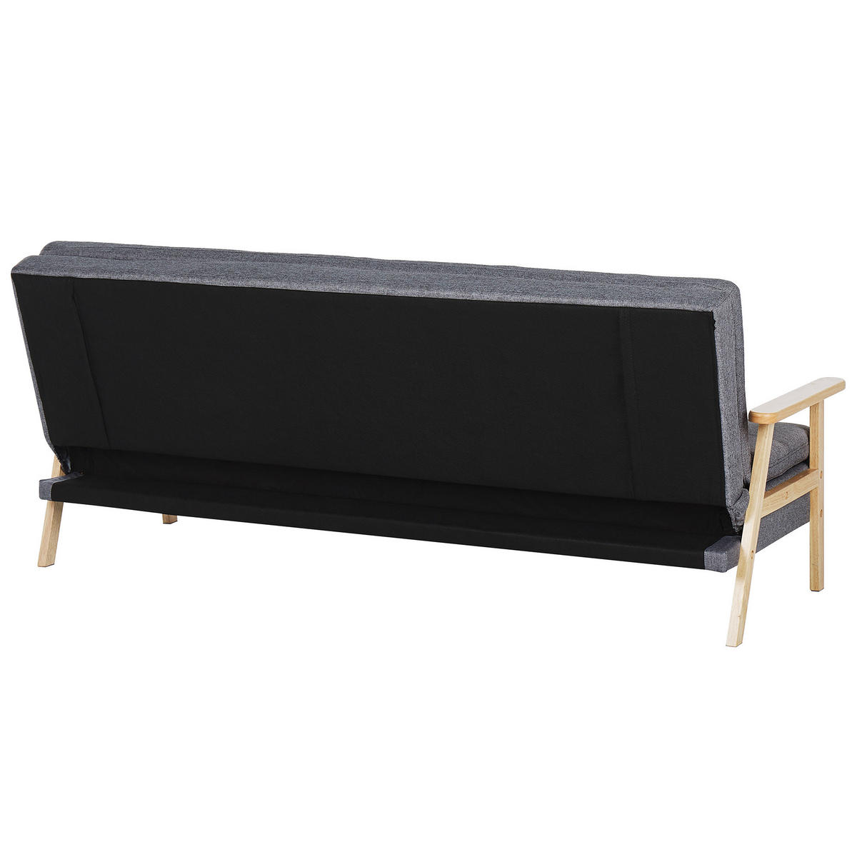 SCHLAFSOFA Polsterbezug Grau Tjorn - Grau, Textil (204/84/85cm) - Beliani