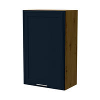HÄNGESCHRANK Salo W4/60/1 Eiche Artisan / Indigo Matt 60 / 32,5 / 96cm - Eiche Artisan/Dunkelblau, Holz/Holzwerkstoff (60/96/32.5cm) - Feldmann-Wohnen