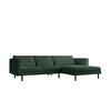 ECKSOFA Agada In Poso - Grün, Holzwerkstoff/Textil (281/174cm) - Fun Möbel