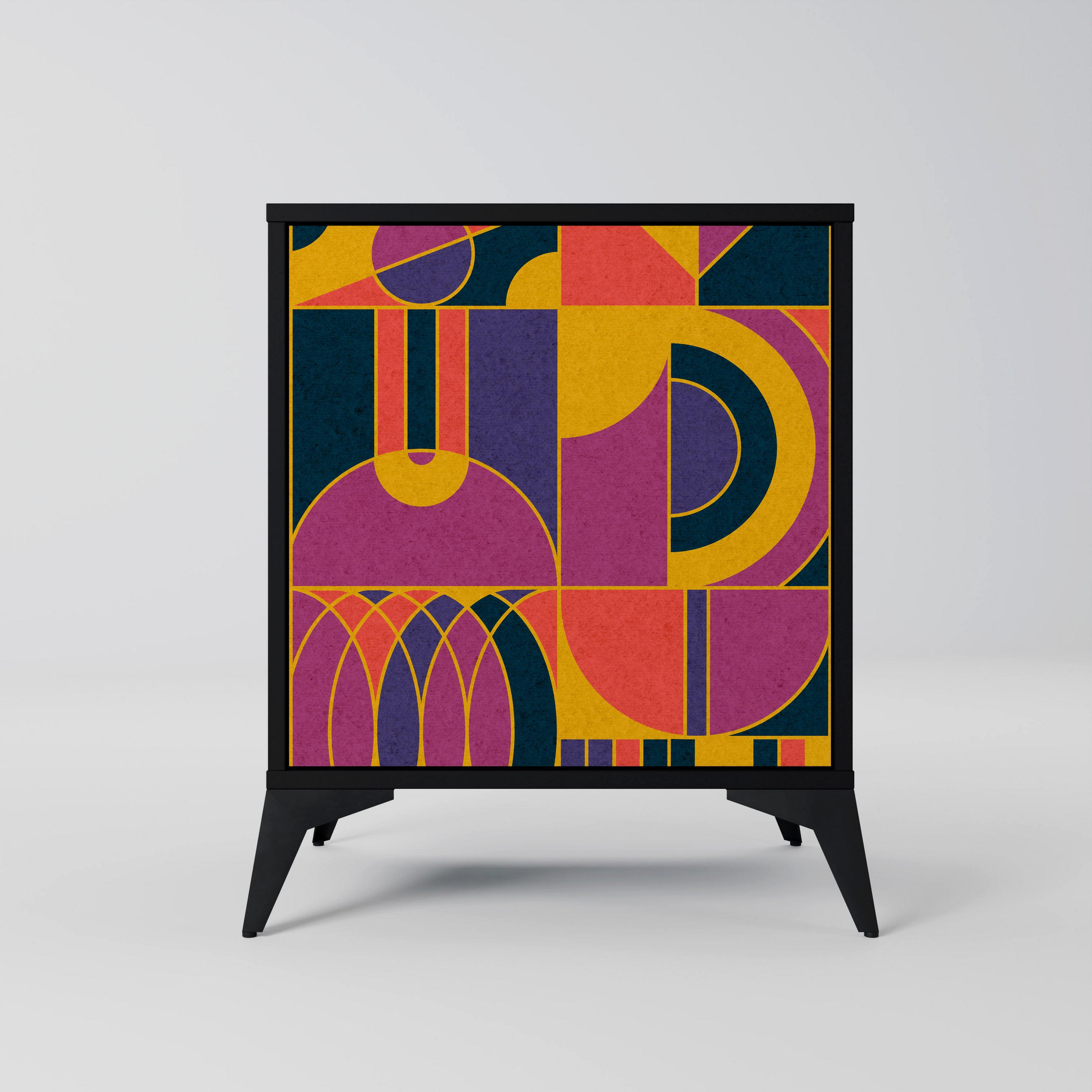 SpaceRebels Sideboard Schwarz 57.5x70.5x42 cm