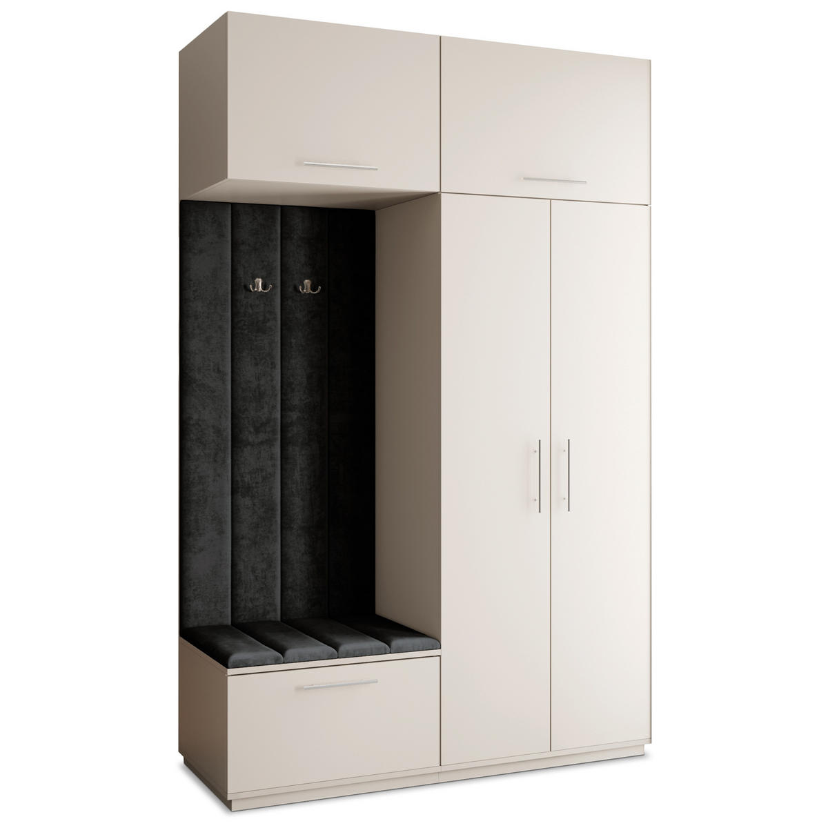 GARDEROBENSCHRANK REMA 150/240/60 cm Modern Kaschmir - Kaschmir, Holzwerkstoff (150/240/60cm) - MASSENO