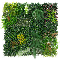 KUNSTPFLANZEN WANDPANEEL Jungle Mix 100x100 cm Grün aus Kunststoff - Waldgrün, Kunststoff (100/100/16cm) - ECD-Germany