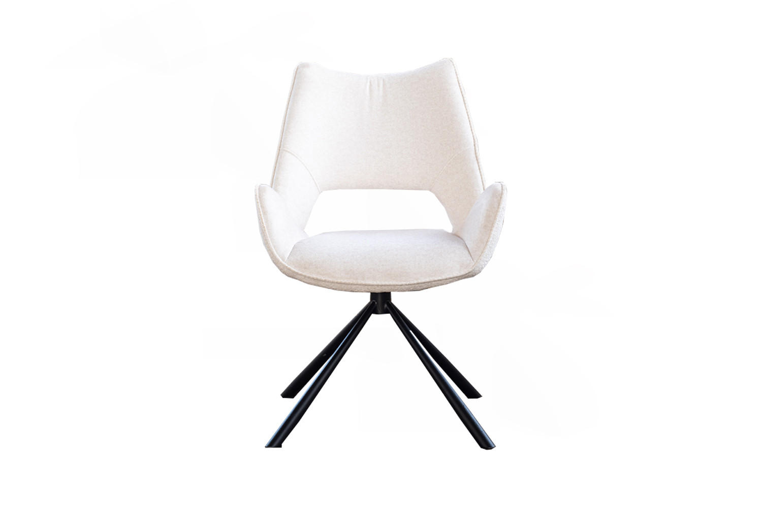 ESSZIMMERSTUHL VELO Weiß Webstoff - Schwarz/Weiß, Kunststoff/Textil (57/89/61cm) - KAWOLA