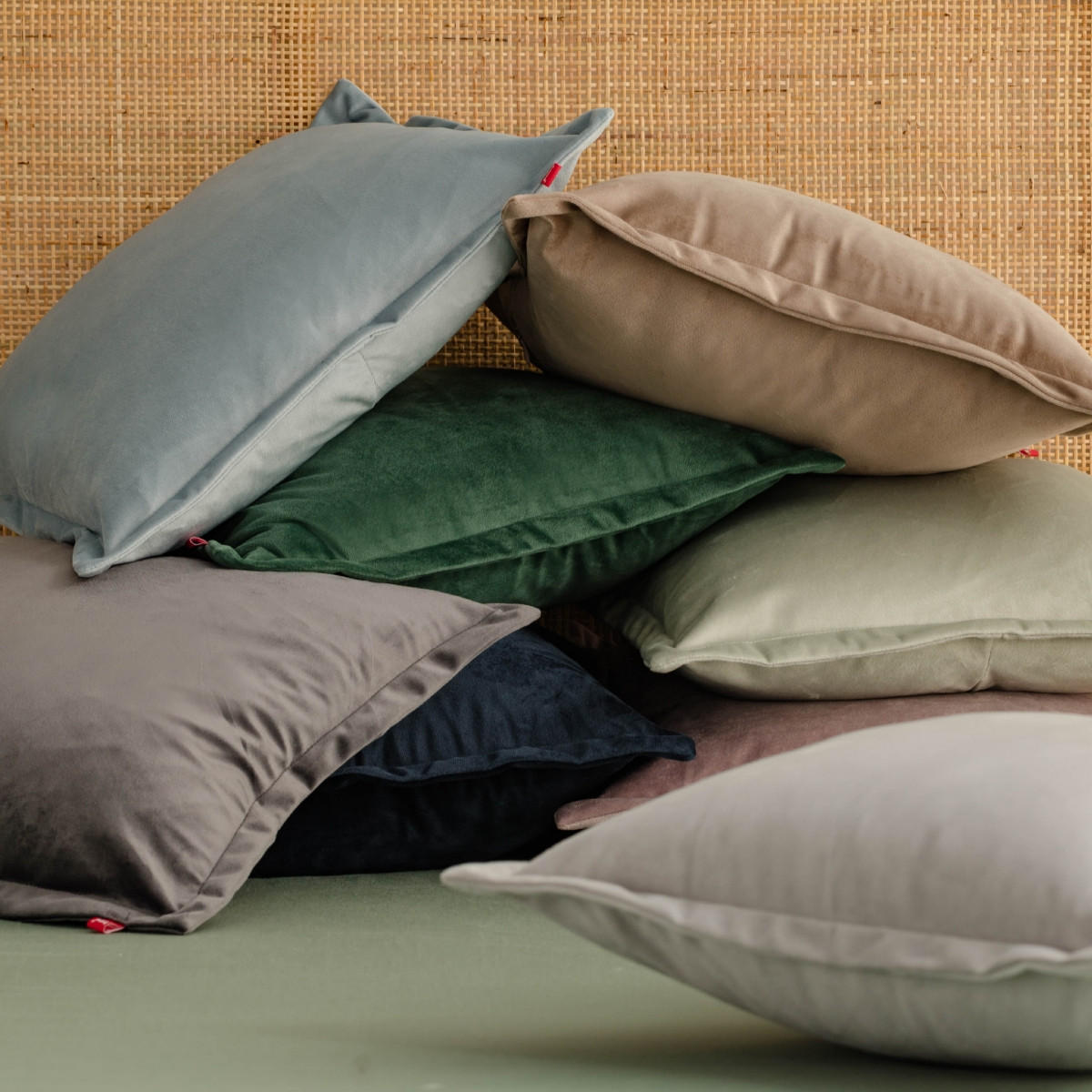 KISSENBEZUG Vicenza - Grün, Kunststoff (45/45cm) - home&you