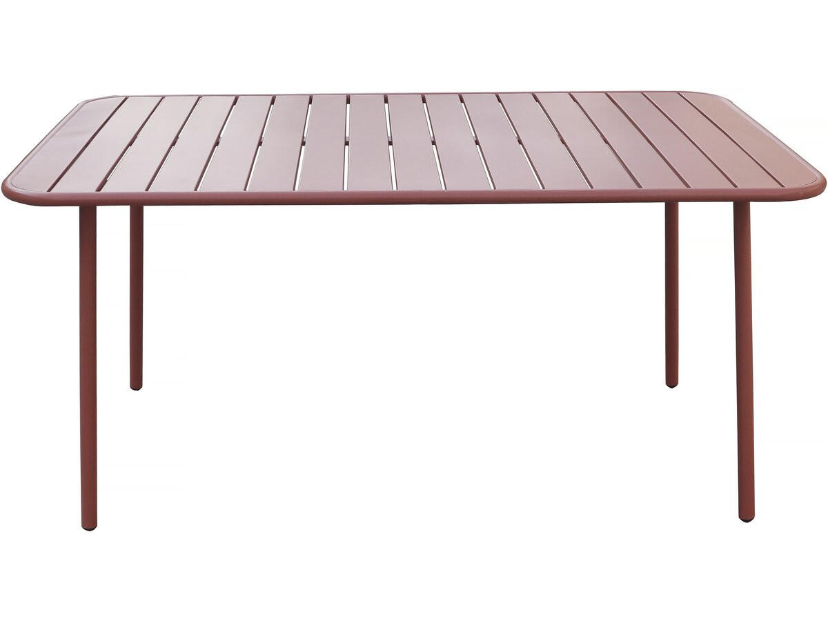 GARTENTISCH bilbao Terrakotta - Rot, Metall (150/90/71cm) - Habitat Garten