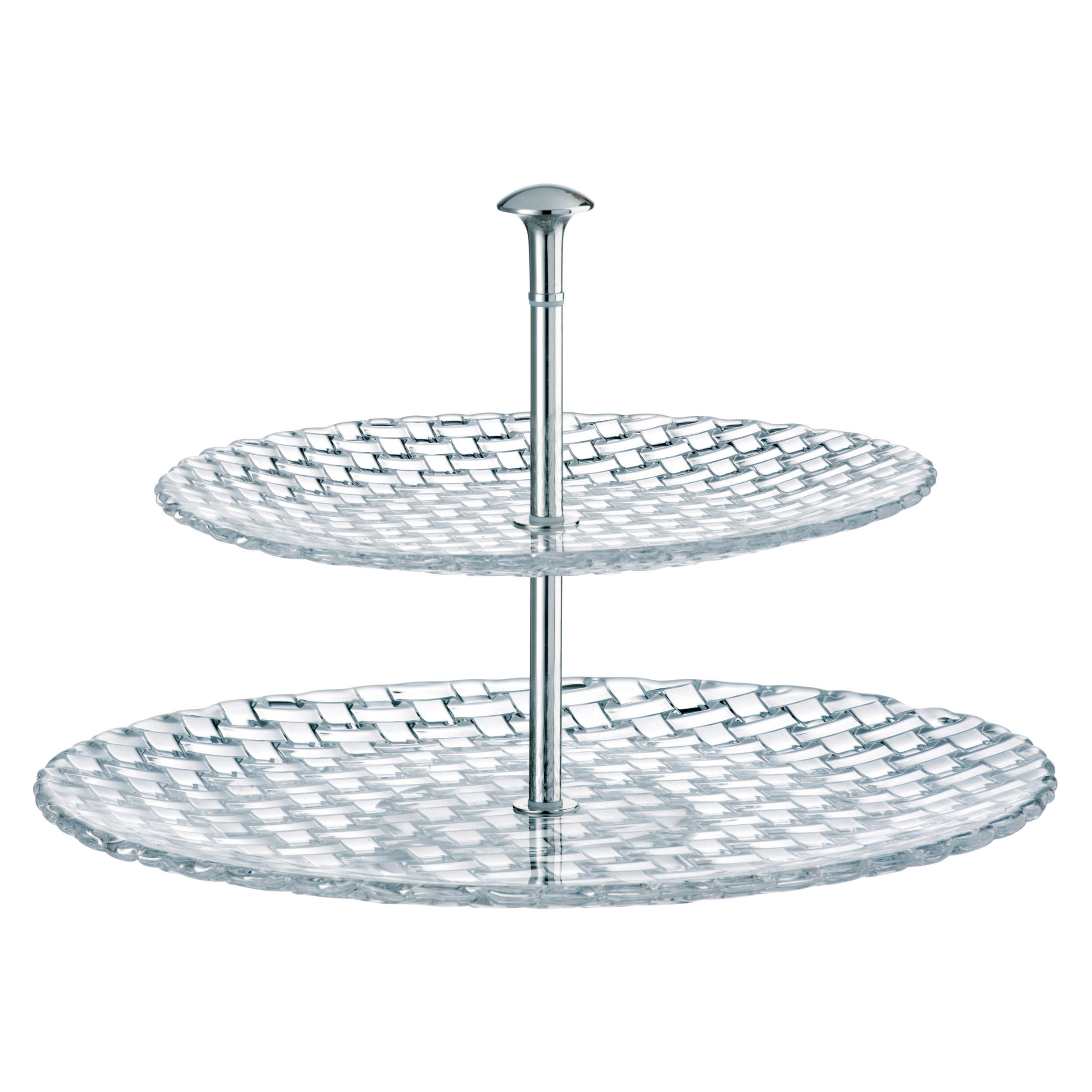 ETAGERE Dancing Stars Bossa Nova, 2 teilig, Kristallglas, 32 & 23 cm - Transparent, Glas (13.3/13.5cm) - Nachtmann
