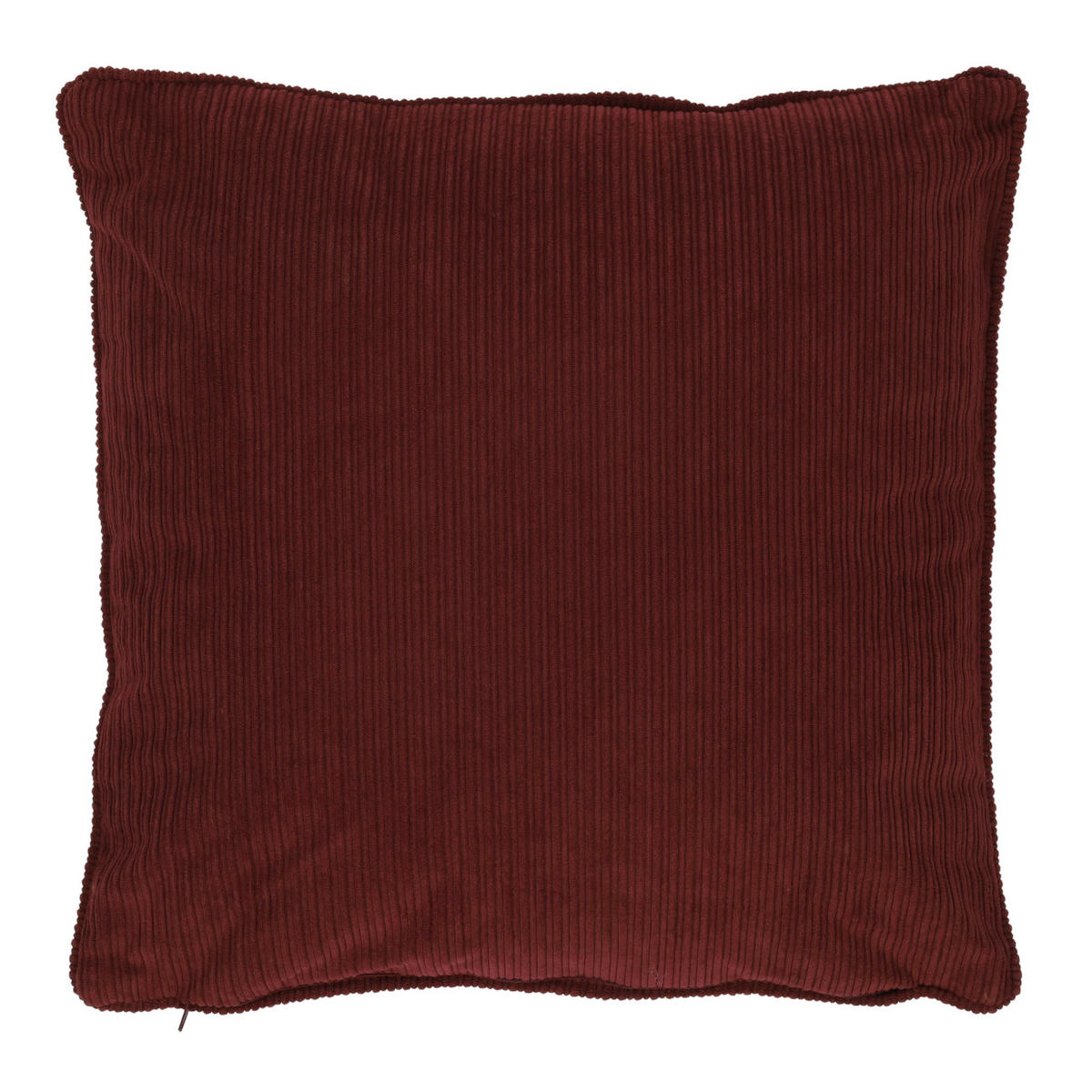 DEKOKISSEN Kordsamt 40/40 cm - Weinrot, Textil (40/40cm) - Home Styling Collection